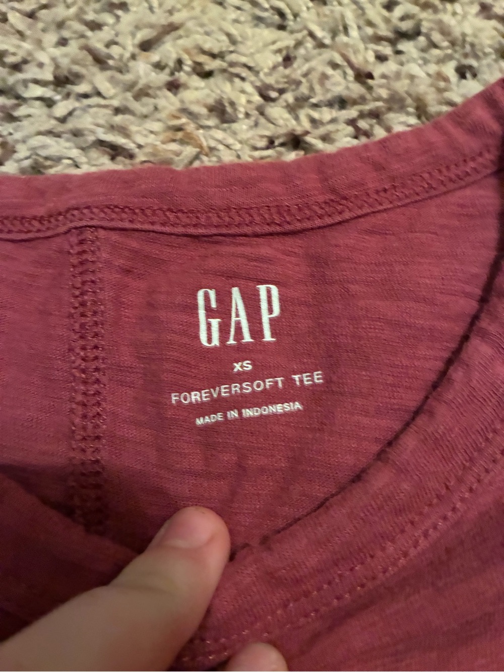 GAP ForeverSoft Tee in Mauve - Picture 2 of 2